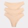 Set of female panties of Brazilian (3pcs), fried almonds, size 48 (l)