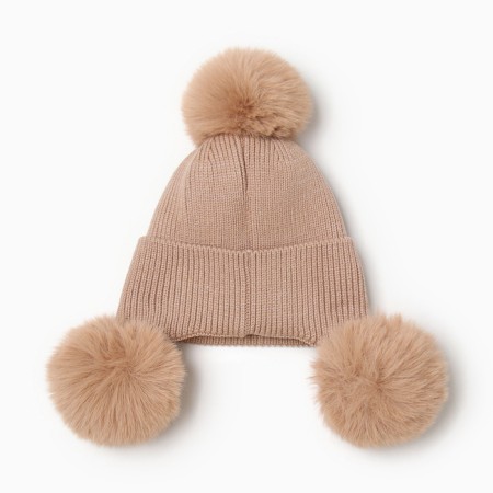 Hat insulated crumb I r.48-50, 1-3 years old, coffee-2