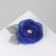 Brooch "Flower" rose, blue color