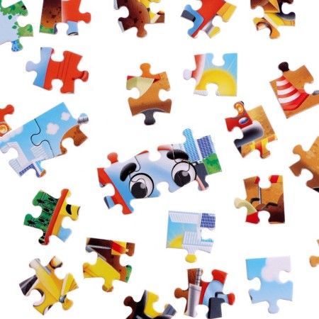 Children's puzzle "Cars at a construction site", 54 elements-3