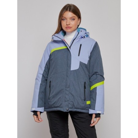 Ski jacket female winter, size 60, purple color-4