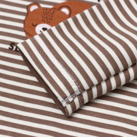 Body baby with a long sleeve "Bear", beige color, height 68-2