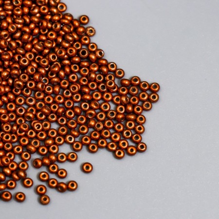Glass beads 11/0 "metallic. Red copper" 10 g
