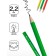 Pencil Chernographic Erichkrause "Classic 100", HB, Grifel D = 2.2 mm, plastic, hexagonal, in a box, mix