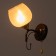 Sconces "acapouco" 1x60W E27 brown, gold 24x13x26.5cm