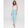 Women's jeans with a high landing CONTE ELEGANT SKINNY, size S, color Washed Aqua Blue