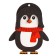 New Year's prefabricated pendant on the Christmas tree "New Year! Penguin"