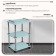 Cosmetological trolley, size 65 × 45 × 35 cm, blue color