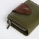 Women's wallet on magnet, green color