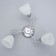 Adele chandelier 3x40W e27 chrome 48x46x17 cm
