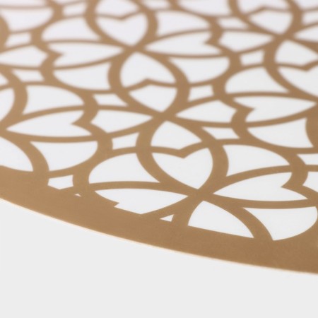 Serving napkin on the table "charm", 38 × 38 cm, metallic color brown-2