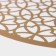 Serving napkin on the table "charm", 38 × 38 cm, metallic color brown