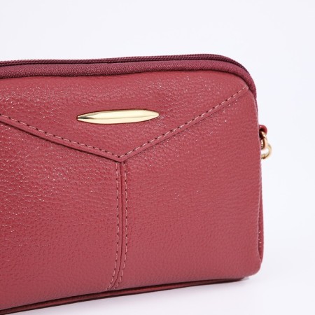 Bag Cross-Bodi with a zipper, pink color-4