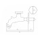 Bronze de Luxe 21600 tap for one water, nozzle nozzle, valve, brass, gold/glossy