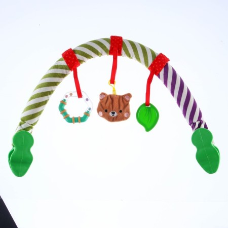 Soft game is soft on the crib, stroller "Bear", 28-43 cm., Breaker, rattles, 3 toys, crush me-9