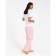 Women's pants KAFTAN "Beautiful", col. White/pink, p. 40-42