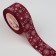 Satsis tape "Snowflakes", 40 mm, 23 ± 1 m, red/white # 33