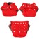 Panties-scammer, reusable, carbon-bamboo fabric, red color, from 0-36 months.
