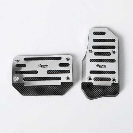 Cartage pedals, anti -slip, chrome, set 2 pcs-1