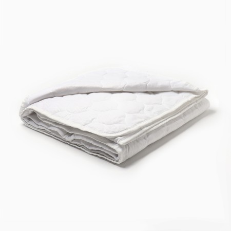 Bamboo blanket 140x205 cm, white, microfiber, 150 g/m, PE 100%