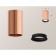 Ambrella Light overhead lamp, XS6326002, MR16 GU5.3 LED 10 watts, color is pink, black sand