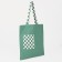 The shoper bag is bilateral, without fastening, outer pocket, green color