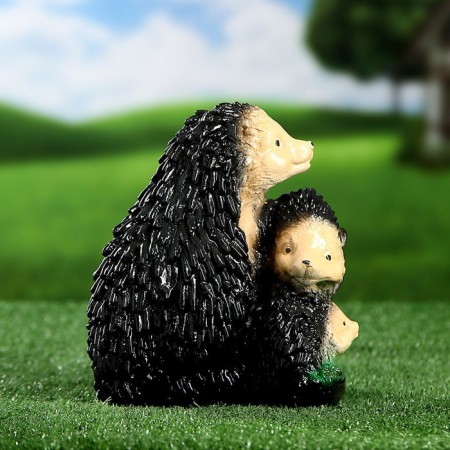 Garden figure "Hedgehog Family" 21cm-1