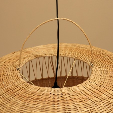 Ceiling Lamp from the rattan "Pearl", 1 × 120 W, E27, 80 × 80 × 40 cm-3