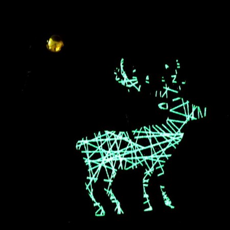 New Year's suspension "Deer" 7 × 16 cm-3