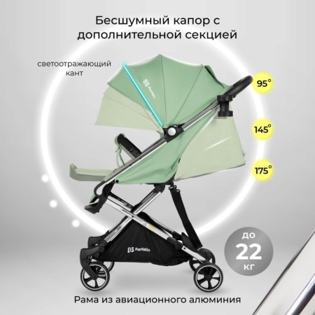 Walking stroller Farfello Bliss Pro BLP-3, Olive color-5
