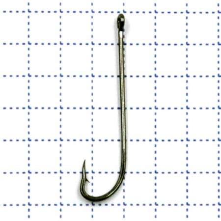 Hook Koi Long PlainShank, size 8 Int, BN color, 10 pcs.