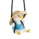 Suspension on a mirror, duck in a hat, height 8 cm, lace 50 cm