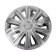 Wheel caps R14 "Profi", silver carbonist, set 4 pcs