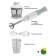 ECON ECO-432HB, 700 W, 0.5/0.5 l, 2 speeds, 3 nozzles, pistachio, pistachio