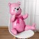 Foil ball 36 "Bear", pink color, under the air