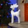 LED figure "Deer" 16 × 30 × 9 cm, phlock, AAX2 batteries (not in the kit), warm white glow