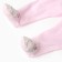 Children's sliders with closed legs, pink/hares color, height 62