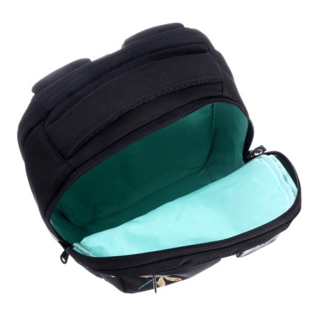 Youth backpack 43 x 27.5 x 16 cm, Grizzly, ergonomic back, laptop compartment, black-13