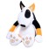 Soft toy "dog red ear", 25 cm, black color