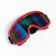 Glass-mask for motorcycle driving, chameleon glass, red