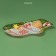 Glass Serving shares "Mitten. Happy New Year ", 22.5 × 14 cm, green color