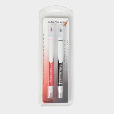 A set of markers for decorating desserts Konfinetta, 2 pcs, 16.5 cm, black, red-3