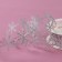 Decorative curly tape "Snowflakes", 25 mm, 9 ± 0.5 m, silver color