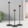 Climber Metal "Perefire. Kant" d = 2.5 cm set 3 pcs black with gold 21.5 cm, 27 cm, 32 cm 97163