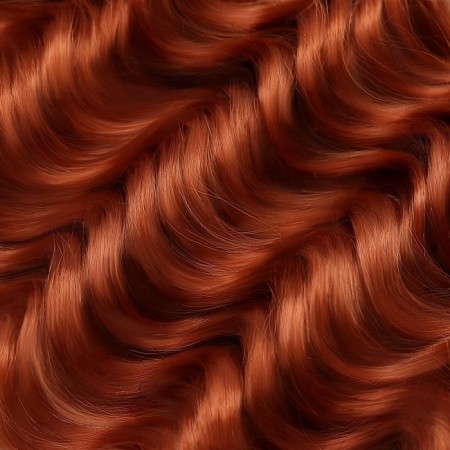 Hollywood Africolocons, 60 cm, 270 gr, chestnut color HKB13 (Catherine)-2