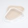 A corner toilet with a frame, 55.5 x 41.5 x 15 cm, beige
