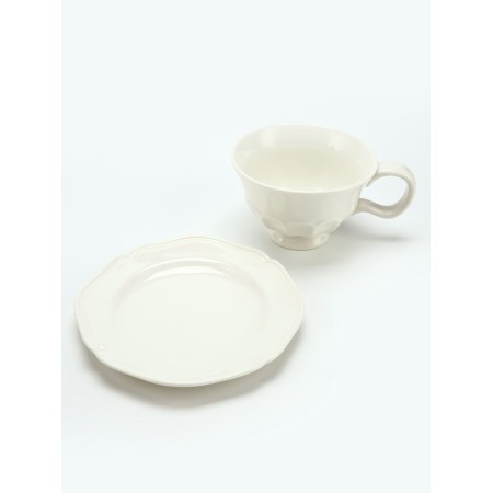 Tea couple Dolce Ceramo. "Classic", 2 items: 280 ml mug, saucer d = 16 cm-1