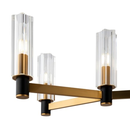 Caustra Freya Fr5167PL-08BS Ambra, 922x390x758 mm, E14, 8x40W, 1000lm, 3000k, brass color-1