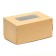 The box is folding, with a window, craft, 15 x 10 x 7 cm, set 10 pcs.