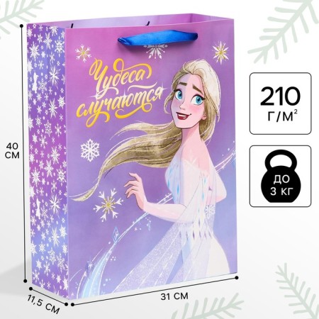 New Year. Gift package, 31x40x11.5 cm, packaging, cold heart